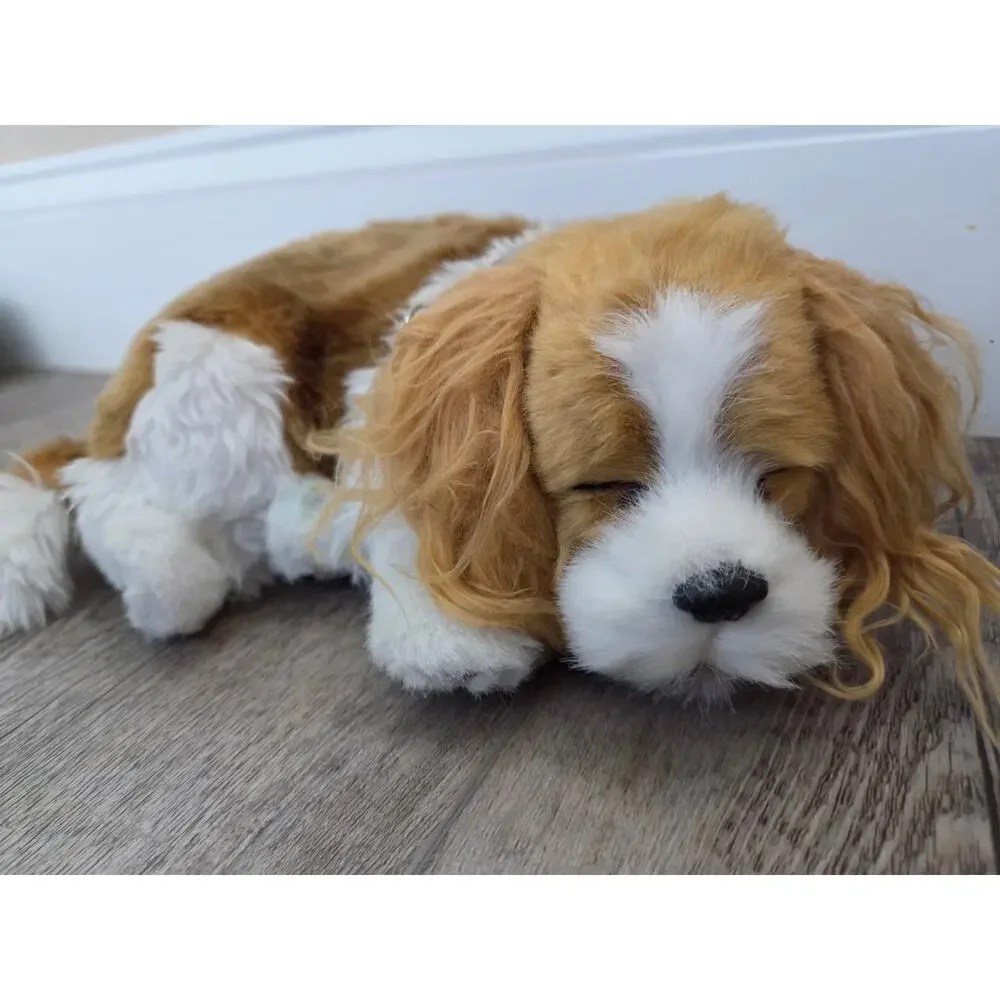 Perfect Petzzz Sleeping Breathing Cavalier King Charles Spaniel Dog Plush